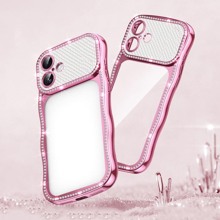 Coque de téléphone en TPU antichoc plaquée en forme d'étoile torsadée ondulée, pour iPhone 17 Pro Max, pour iPhone 17 Pro, pour iPhone 17, pour iPhone 16 Pro Max, pour iPhone 16 Pro, pour iPhone 16