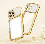 Coque de téléphone en TPU antichoc plaquée en forme d'étoile torsadée ondulée, pour iPhone 17 Pro Max, pour iPhone 17 Pro, pour iPhone 17, pour iPhone 16 Pro Max, pour iPhone 16 Pro, pour iPhone 16
