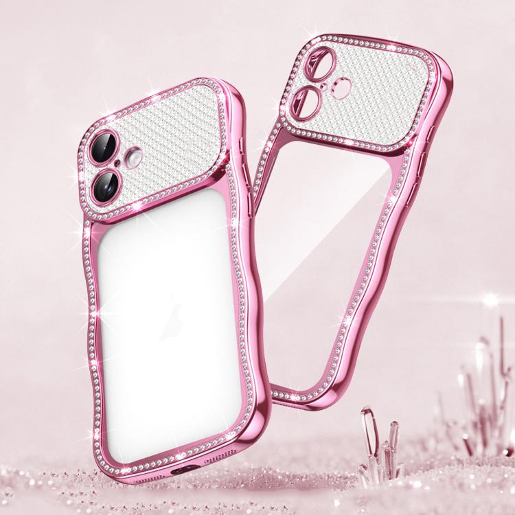 Coque de téléphone en TPU antichoc plaquée en forme d'étoile torsadée ondulée, pour iPhone 17 Pro Max, pour iPhone 17 Pro, pour iPhone 17, pour iPhone 16 Pro Max, pour iPhone 16 Pro, pour iPhone 16