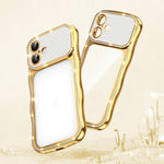 Coque de téléphone en TPU antichoc plaquée en forme d'étoile torsadée ondulée, pour iPhone 17 Pro Max, pour iPhone 17 Pro, pour iPhone 17, pour iPhone 16 Pro Max, pour iPhone 16 Pro, pour iPhone 16