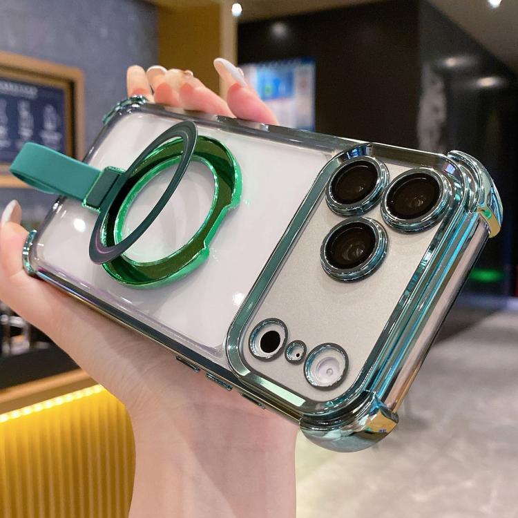 Coque de téléphone magnétique en TPU + acrylique avec anneau de protection en cristal, pour iPhone 17 Pro Max, pour iPhone 17 Pro, pour iPhone 17, pour iPhone Air, pour iPhone 16 Pro Max, pour iPhone 16 Pro
