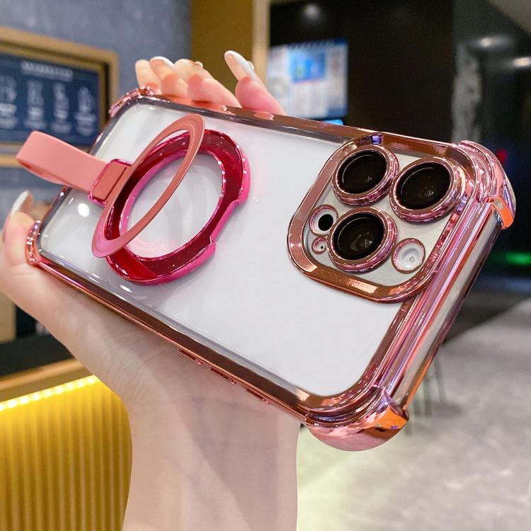 Coque de téléphone magnétique en TPU + acrylique avec anneau de protection en cristal, pour iPhone 17 Pro Max, pour iPhone 17 Pro, pour iPhone 17, pour iPhone Air, pour iPhone 16 Pro Max, pour iPhone 16 Pro