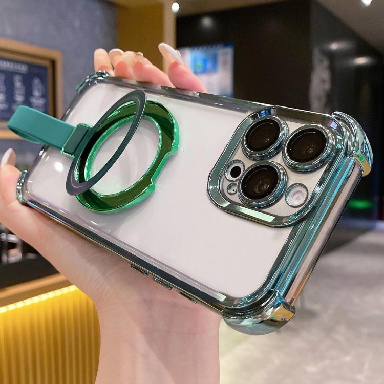 Étui de téléphone magnétique en TPU + acrylique avec anneau Crystal Shield, pour iPhone 14 Plus, pour iPhone 14, pour iPhone 14 Pro, pour iPhone 14 Pro Max, pour iPhone 13 Pro Max, pour iPhone 13 Pro