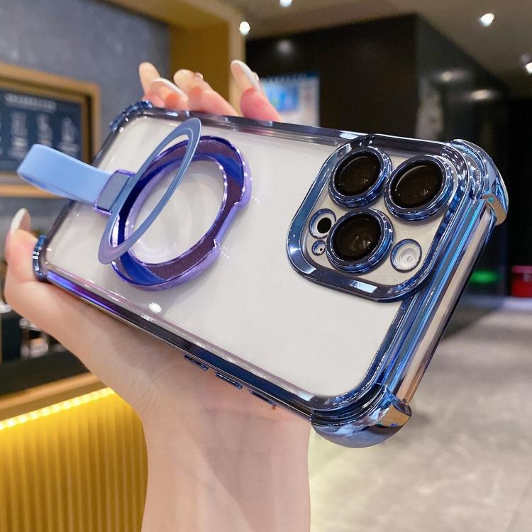 Étui de téléphone magnétique en TPU + acrylique avec anneau Crystal Shield, pour iPhone 14 Plus, pour iPhone 14, pour iPhone 14 Pro, pour iPhone 14 Pro Max, pour iPhone 13 Pro Max, pour iPhone 13 Pro