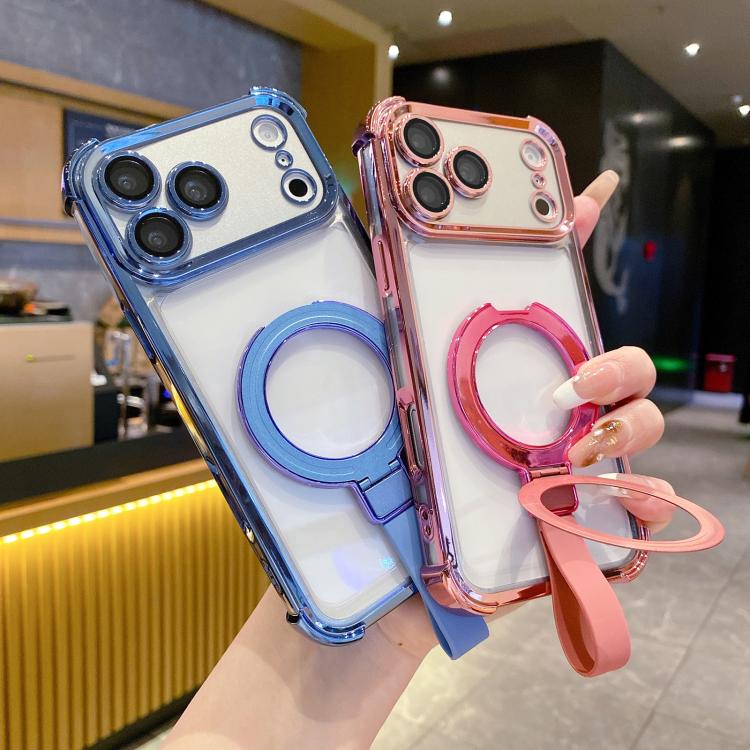 Coque de téléphone magnétique en TPU + acrylique avec anneau de protection cristal, pour iPhone 13