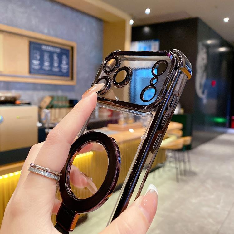 Étui de téléphone magnétique en TPU + acrylique avec anneau Crystal Shield, pour iPhone 14 Plus, pour iPhone 14, pour iPhone 14 Pro, pour iPhone 14 Pro Max, pour iPhone 13 Pro Max, pour iPhone 13 Pro