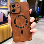 Coque de téléphone magnétique en similicuir d'agneau, pour iPhone 14 Pro Max, pour iPhone 13 Pro Max, pour iPhone 13 Pro, pour iPhone 13, pour iPhone 12, pour iPhone 12 Pro Max, pour iPhone 12 Pro, pour iPhone 11 Pro Max
