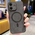 Coque de téléphone magnétique en similicuir d'agneau, pour iPhone 14 Pro Max, pour iPhone 13 Pro Max, pour iPhone 13 Pro, pour iPhone 13, pour iPhone 12, pour iPhone 12 Pro Max, pour iPhone 12 Pro, pour iPhone 11 Pro Max