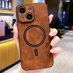 Coque de téléphone magnétique en similicuir d'agneau, pour iPhone 14 Pro Max, pour iPhone 13 Pro Max, pour iPhone 13 Pro, pour iPhone 13, pour iPhone 12, pour iPhone 12 Pro Max, pour iPhone 12 Pro, pour iPhone 11 Pro Max