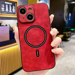 Coque de téléphone magnétique en similicuir d'agneau, pour iPhone 14 Pro Max, pour iPhone 13 Pro Max, pour iPhone 13 Pro, pour iPhone 13, pour iPhone 12, pour iPhone 12 Pro Max, pour iPhone 12 Pro, pour iPhone 11 Pro Max