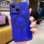 Coque de téléphone magnétique en similicuir d'agneau, pour iPhone 14 Pro Max, pour iPhone 13 Pro Max, pour iPhone 13 Pro, pour iPhone 13, pour iPhone 12, pour iPhone 12 Pro Max, pour iPhone 12 Pro, pour iPhone 11 Pro Max