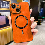 Coque de téléphone magnétique en similicuir d'agneau, pour iPhone 14 Pro Max, pour iPhone 13 Pro Max, pour iPhone 13 Pro, pour iPhone 13, pour iPhone 12, pour iPhone 12 Pro Max, pour iPhone 12 Pro, pour iPhone 11 Pro Max