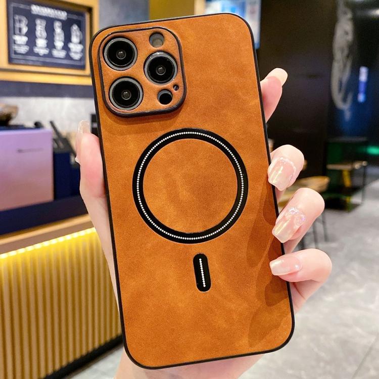 Coque de téléphone magnétique en similicuir d'agneau, pour iPhone 14 Pro Max, pour iPhone 13 Pro Max, pour iPhone 13 Pro, pour iPhone 13, pour iPhone 12, pour iPhone 12 Pro Max, pour iPhone 12 Pro, pour iPhone 11 Pro Max