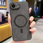 Étui de Téléphone Magnétique en Similicuir d'Agneau, Pour iPhone 17e / 16e, Pour iPhone 17 Pro Max, Pour iPhone 17 Pro, Pour iPhone 17, Pour iPhone Air, Pour iPhone 16 Pro Max, Pour iPhone 16 Pro, Pour iPhone 16 Plus