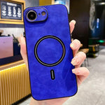 Étui de Téléphone Magnétique en Similicuir d'Agneau, Pour iPhone 17e / 16e, Pour iPhone 17 Pro Max, Pour iPhone 17 Pro, Pour iPhone 17, Pour iPhone Air, Pour iPhone 16 Pro Max, Pour iPhone 16 Pro, Pour iPhone 16 Plus
