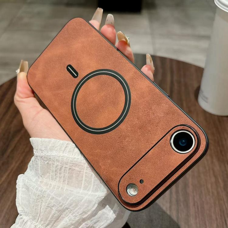Étui de Téléphone Magnétique en Similicuir d'Agneau, Pour iPhone 17e / 16e, Pour iPhone 17 Pro Max, Pour iPhone 17 Pro, Pour iPhone 17, Pour iPhone Air, Pour iPhone 16 Pro Max, Pour iPhone 16 Pro, Pour iPhone 16 Plus