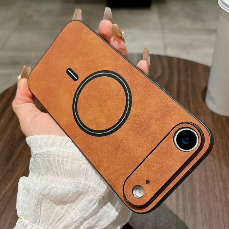 Étui de Téléphone Magnétique en Similicuir d'Agneau, Pour iPhone 17e / 16e, Pour iPhone 17 Pro Max, Pour iPhone 17 Pro, Pour iPhone 17, Pour iPhone Air, Pour iPhone 16 Pro Max, Pour iPhone 16 Pro, Pour iPhone 16 Plus