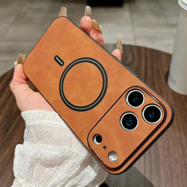 Étui de Téléphone Magnétique en Similicuir d'Agneau, Pour iPhone 17e / 16e, Pour iPhone 17 Pro Max, Pour iPhone 17 Pro, Pour iPhone 17, Pour iPhone Air, Pour iPhone 16 Pro Max, Pour iPhone 16 Pro, Pour iPhone 16 Plus