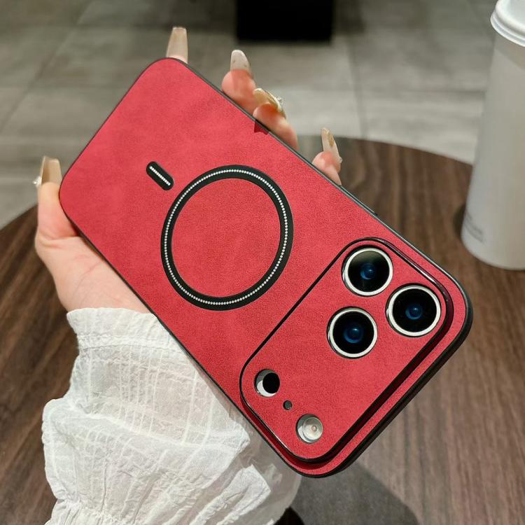 Étui de Téléphone Magnétique en Similicuir d'Agneau, Pour iPhone 17e / 16e, Pour iPhone 17 Pro Max, Pour iPhone 17 Pro, Pour iPhone 17, Pour iPhone Air, Pour iPhone 16 Pro Max, Pour iPhone 16 Pro, Pour iPhone 16 Plus
