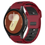 xDfind Flat-head Dual-color Silicone Watch Band, 20mm, 22mm