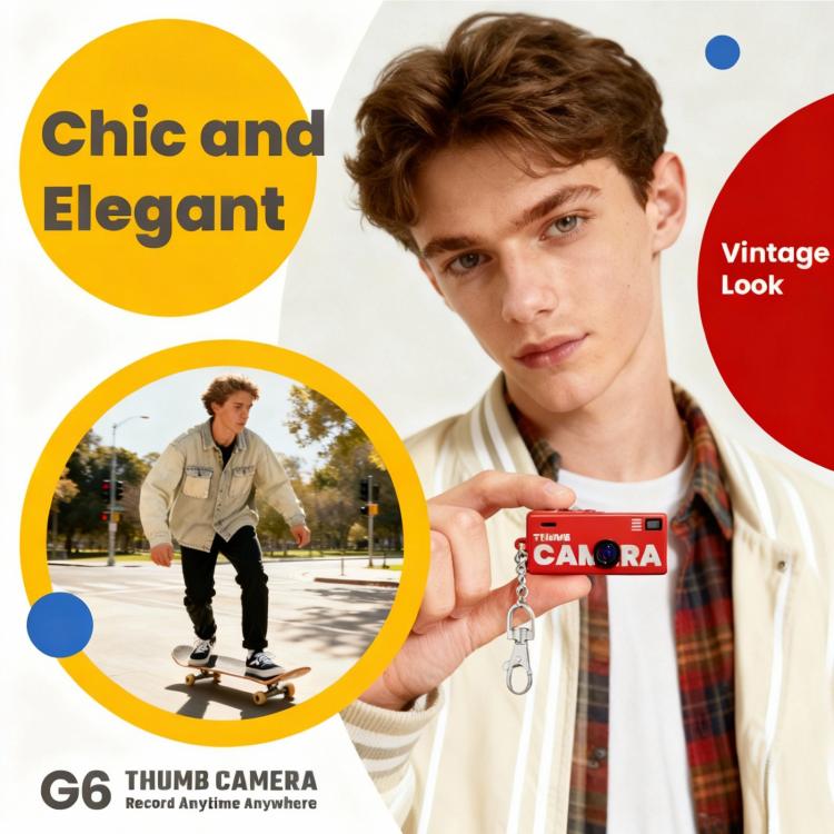 G6 Écran TFT 0,96 pouce Appareil photo numérique mini pour enfants