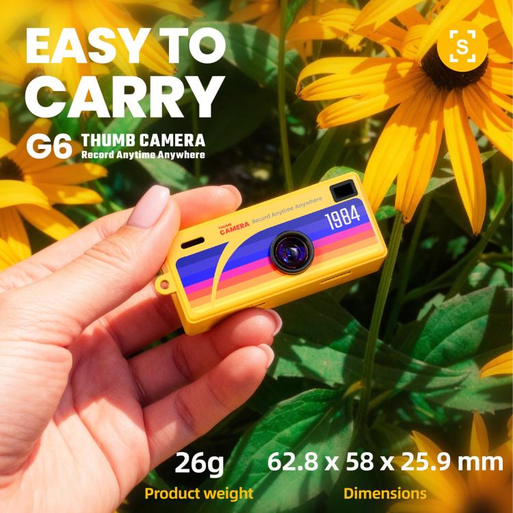 G6 Écran TFT 0,96 pouce Appareil photo numérique mini pour enfants