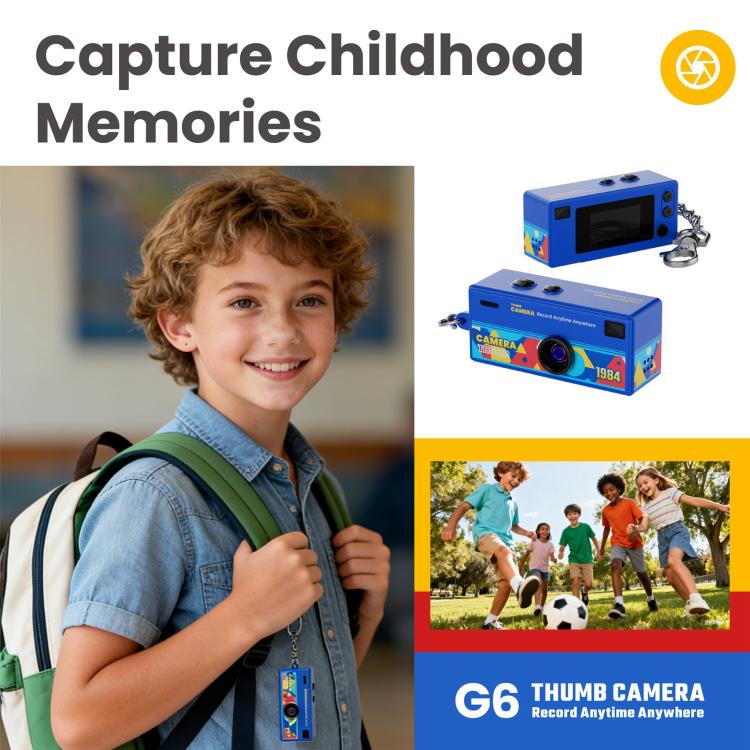 G6 Écran TFT 0,96 pouce Appareil photo numérique mini pour enfants