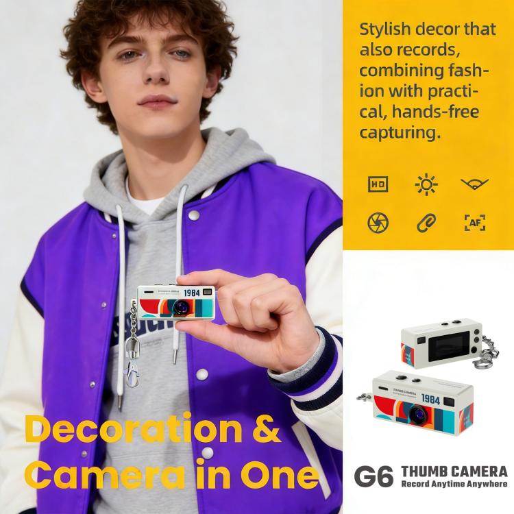 G6 Écran TFT 0,96 pouce Appareil photo numérique mini pour enfants