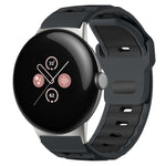 Bracelet de montre en silicone bicolore à tête plate xDfind, pour Google Pixel Watch 4 / 3 / 2 / 1 41mm