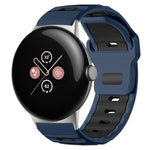 Bracelet de montre en silicone bicolore à tête plate xDfind, pour Google Pixel Watch 4 / 3 / 2 / 1 41mm