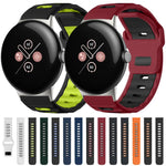 Bracelet de montre en silicone bicolore à tête plate xDfind, pour Google Pixel Watch 4 / 3 / 2 / 1 41mm
