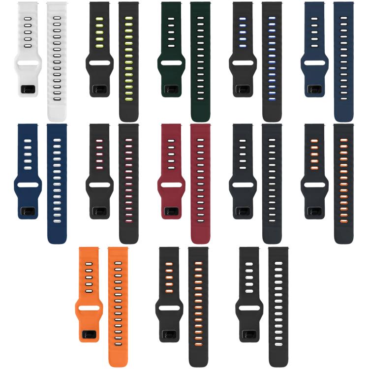 Bracelet de montre en silicone bicolore à tête plate xDfind, pour Google Pixel Watch 4 / 3 / 2 / 1 41mm