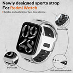 xDfind Flat-head Dual-color Silicone Watch Band, For Xiaomi Band 10 Pro / 9 Pro / Redmi Watch 6, For Redmi Watch 3 Active / Watch 3 Lite, For Redmi Watch 3