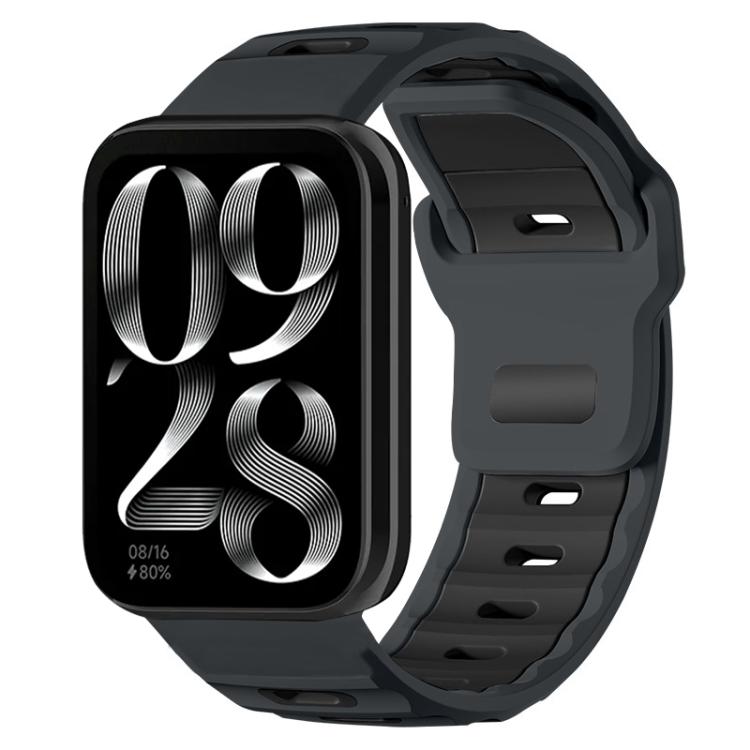 xDfind Flat-head Dual-color Silicone Watch Band, For Xiaomi Band 10 Pro / 9 Pro / Redmi Watch 6, For Redmi Watch 3 Active / Watch 3 Lite, For Redmi Watch 3