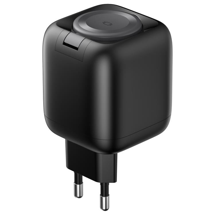 Chargeur de voyage Havit UC252 65W 3 en 1 GaN avec câble rétractable Type-C, UC252 (prise EU), UC252 (prise US)