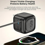 Chargeur de voyage Havit UC253 65W 3 en 1 GaN avec câble rétractable Type-C, UC253 (prise EU)