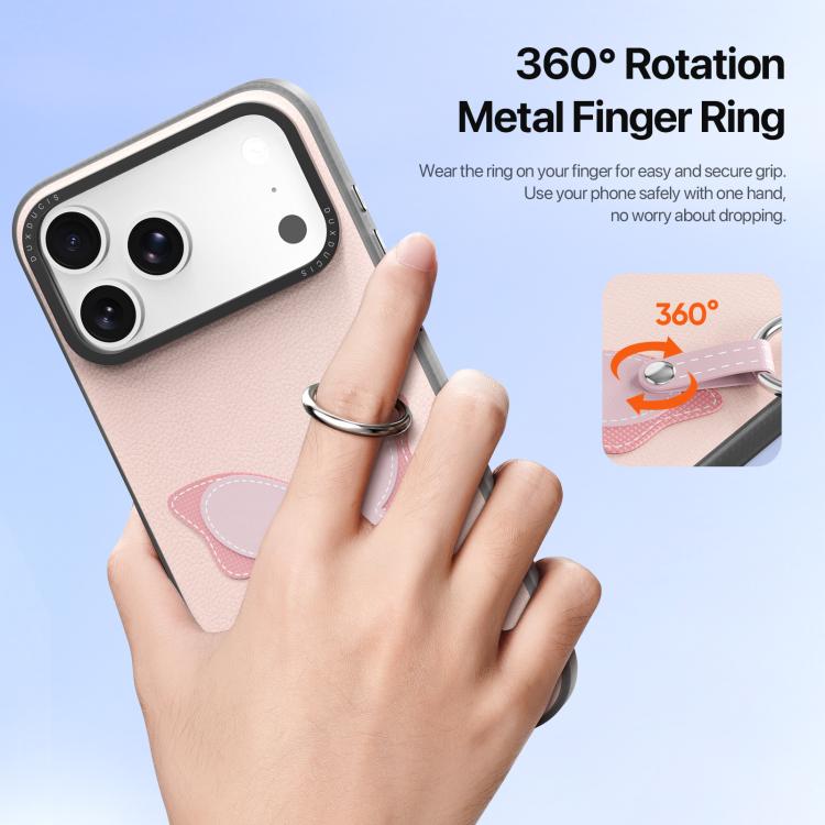 Étui de téléphone DUX DUCIS série LUVY avec boucle de bague, Pour iPhone 17 Pro Max, Pour iPhone 17 Pro, Pour iPhone 17