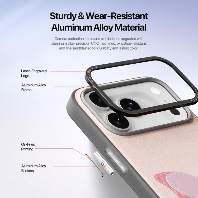 Étui de téléphone DUX DUCIS série LUVY avec boucle de bague, Pour iPhone 17 Pro Max, Pour iPhone 17 Pro, Pour iPhone 17