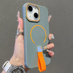 Coque de téléphone magnétique en TPU effet peau avec sangle en silicone, pour iPhone 13, pour iPhone 12 / 12 Pro, pour iPhone 12 Pro Max, pour iPhone 11 Pro Max, pour iPhone 11, pour iPhone 11 Pro