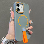 Coque de téléphone magnétique en TPU effet peau avec sangle en silicone, pour iPhone 13, pour iPhone 12 / 12 Pro, pour iPhone 12 Pro Max, pour iPhone 11 Pro Max, pour iPhone 11, pour iPhone 11 Pro