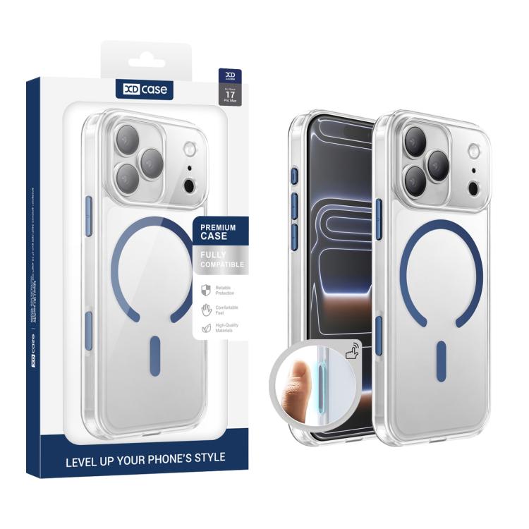 Coque de téléphone XDcase magnétique, antichoc et transparente givrée, Pour iPhone 17 Pro Max, Pour iPhone 17 Pro, Pour iPhone 17