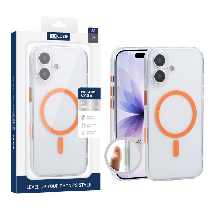 Coque de téléphone XDcase magnétique, antichoc et transparente givrée, Pour iPhone 17 Pro Max, Pour iPhone 17 Pro, Pour iPhone 17