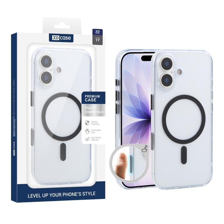 Coque de téléphone XDcase magnétique, antichoc et transparente givrée, Pour iPhone 17 Pro Max, Pour iPhone 17 Pro, Pour iPhone 17