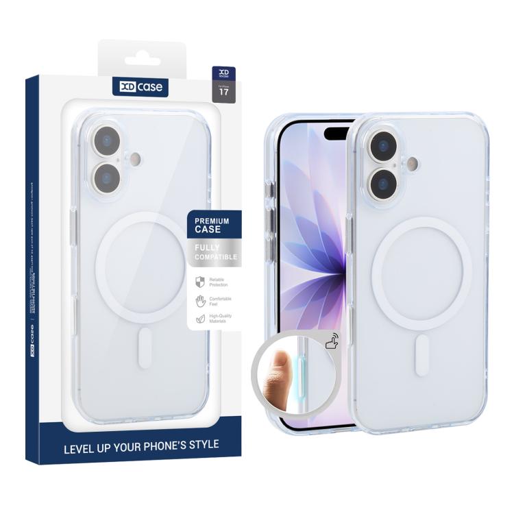 Coque de téléphone XDcase magnétique, antichoc et transparente givrée, Pour iPhone 17 Pro Max, Pour iPhone 17 Pro, Pour iPhone 17