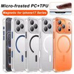 Coque de téléphone XDcase magnétique, antichoc et transparente givrée, Pour iPhone 17 Pro Max, Pour iPhone 17 Pro, Pour iPhone 17