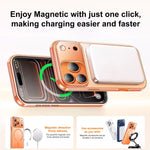 Coque de téléphone XDcase magnétique, antichoc et transparente givrée, Pour iPhone 17 Pro Max, Pour iPhone 17 Pro, Pour iPhone 17