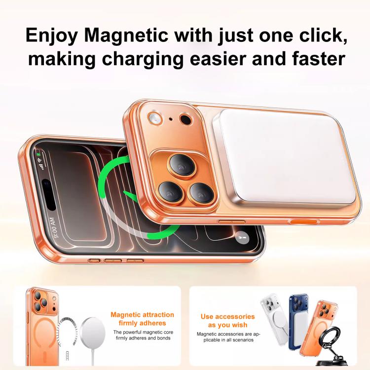 Coque de téléphone XDcase magnétique, antichoc et transparente givrée, Pour iPhone 17 Pro Max, Pour iPhone 17 Pro, Pour iPhone 17