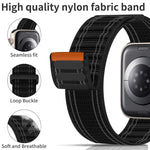 xDfind Bracelet de montre en nylon tissé à boucle auto-agrippante, pour Apple Watch 42 / 44 / 45 / 46 / 49 mm, pour Apple Watch 38 / 40 / 41 / S11 42 mm