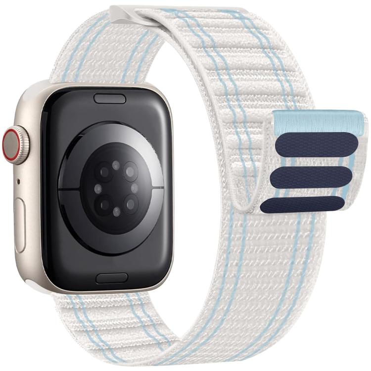 xDfind Bracelet de montre en nylon tissé à boucle auto-agrippante, pour Apple Watch 42 / 44 / 45 / 46 / 49 mm, pour Apple Watch 38 / 40 / 41 / S11 42 mm