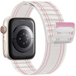 xDfind Bracelet de montre en nylon tissé à boucle auto-agrippante, pour Apple Watch 42 / 44 / 45 / 46 / 49 mm, pour Apple Watch 38 / 40 / 41 / S11 42 mm